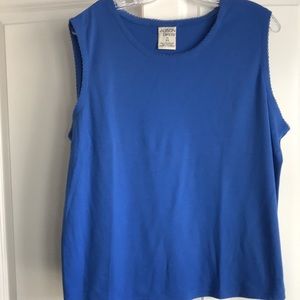 Blue,sleeveless top.NWOT